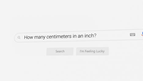 ¿cuántos centímetros hay en una pulgada? en un navegador de internet