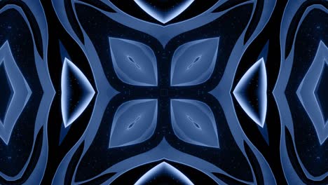 animación en bucle liso de 3d abstracto forma 3d mate negra suave en estructura simétrica de material mate brillo de luz, cambios de formas suavemente cíclicas.