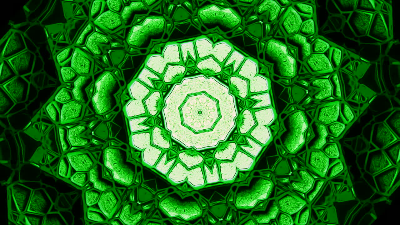 patrón de mandala verde