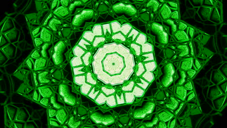 patrón de mandala verde