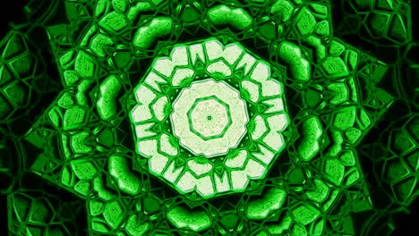 green mandala pattern