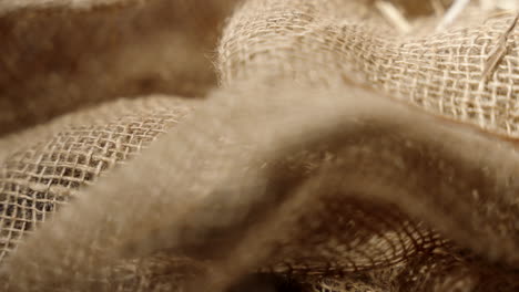 close up shot of burlap texture