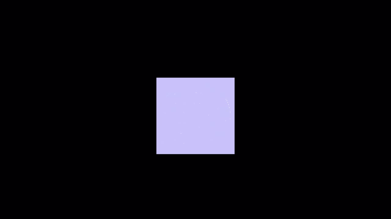 Abstract Light Purple Square Pulsing on Black Background