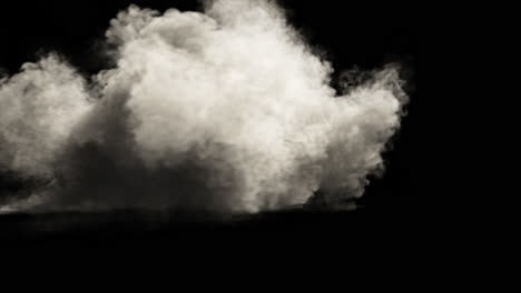 dense white smoke cloud