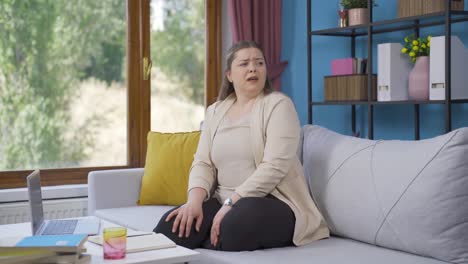 the young woman shouting for help from the window.