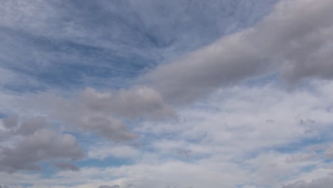 time lapse beautiful blue sky with rain clouds background 4k