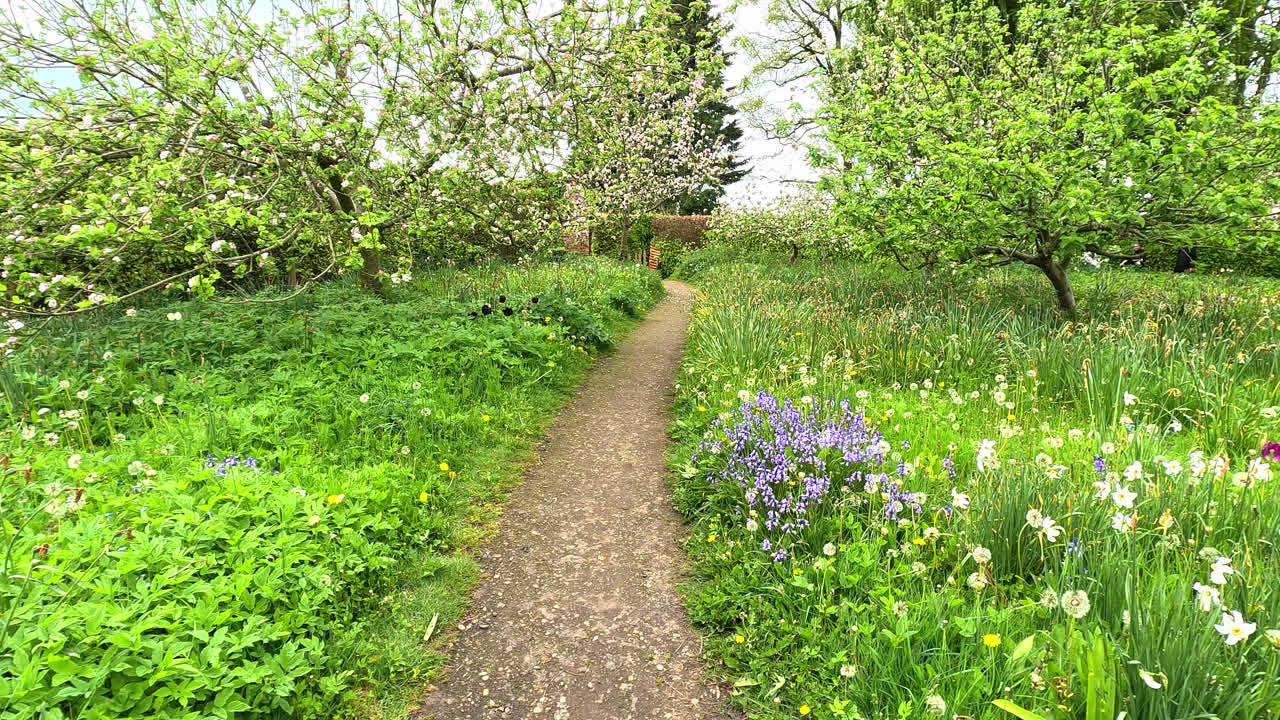 Gunby Estate, Hall and Gardens, homely country house dated 1700 set in Victorian walled gardens at the foot of the Lincolnshire Wolds