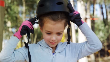 girl wearing helmet 4k