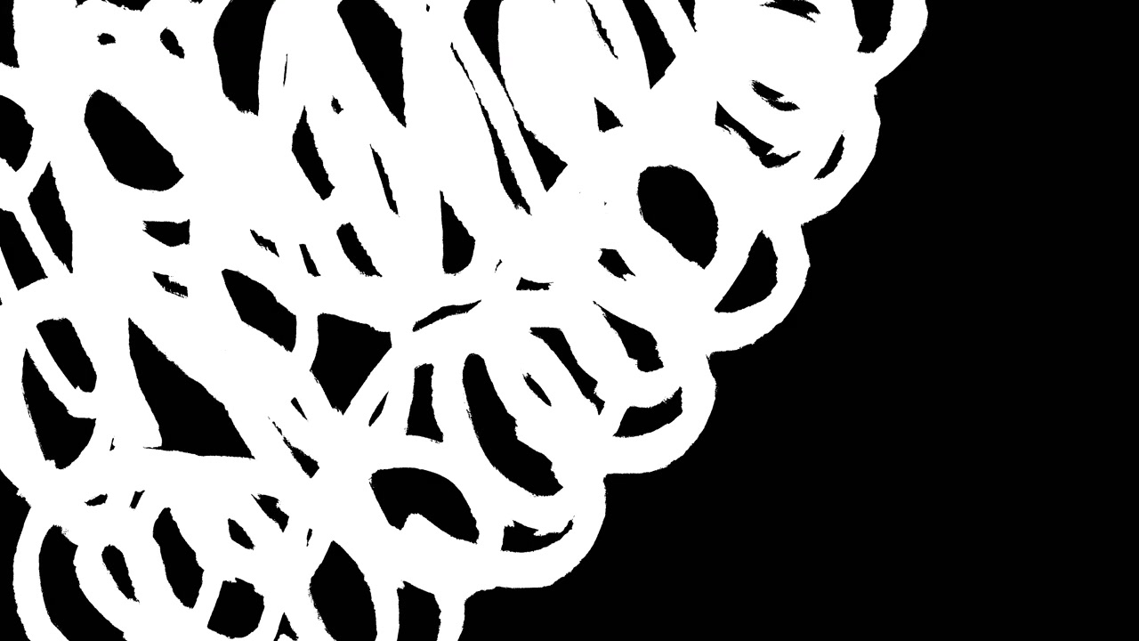 Animated White Hand-Drawn Scribble Lines Transition