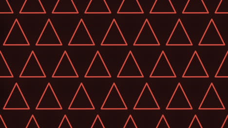 Neon-orange-triangles-pattern