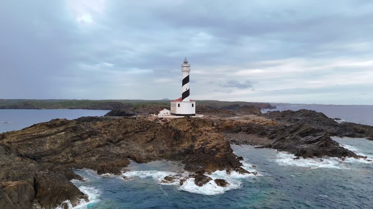 Favaritx lighthouse on the island of Menorca