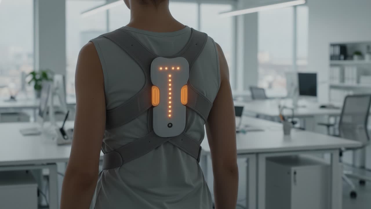 Innovative Wearable Technology: A Functional Back Support Device Designed for Enhanced Posture in Modern Workspaces