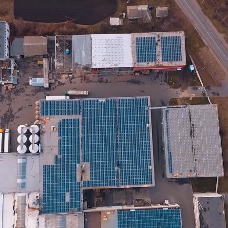 solar panels on roof