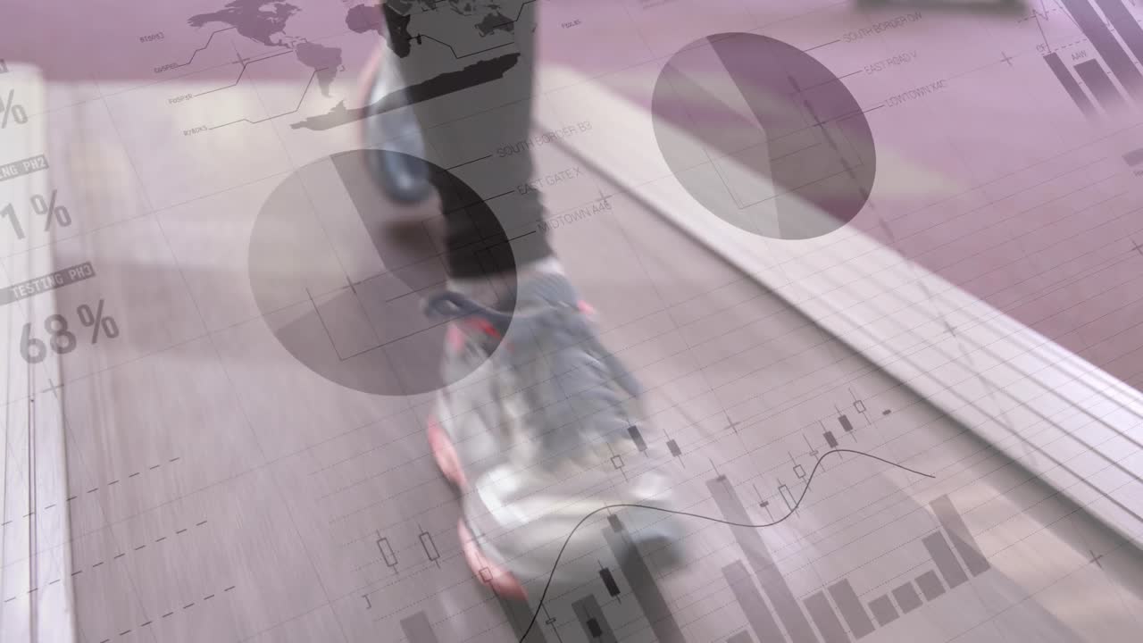 트레드밀에서 4k를 달리는 발