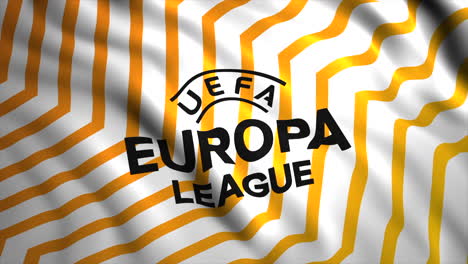 uefa 유로파 리그 로고가 직물 텍스처에