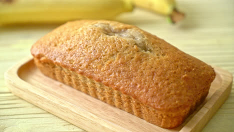 homemade banana bread  or  banana cake sliced