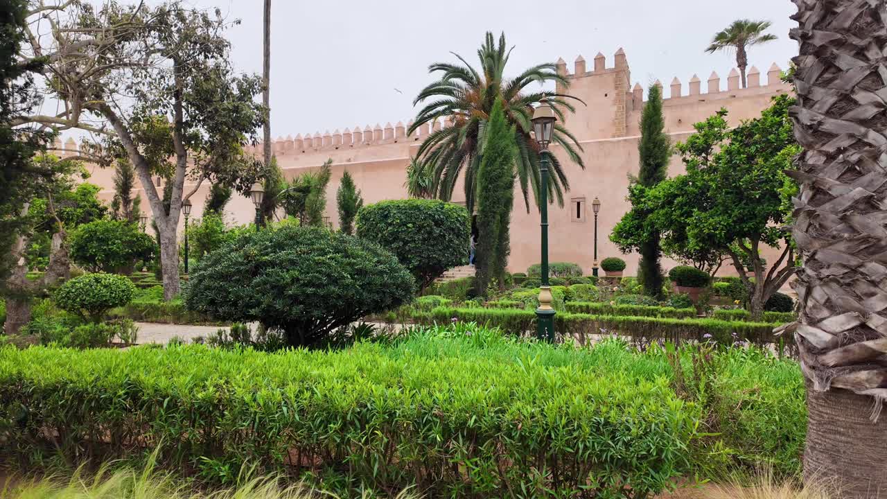 Andalusian gardens in Rabat, Morocco, exotic free touristic attraction
