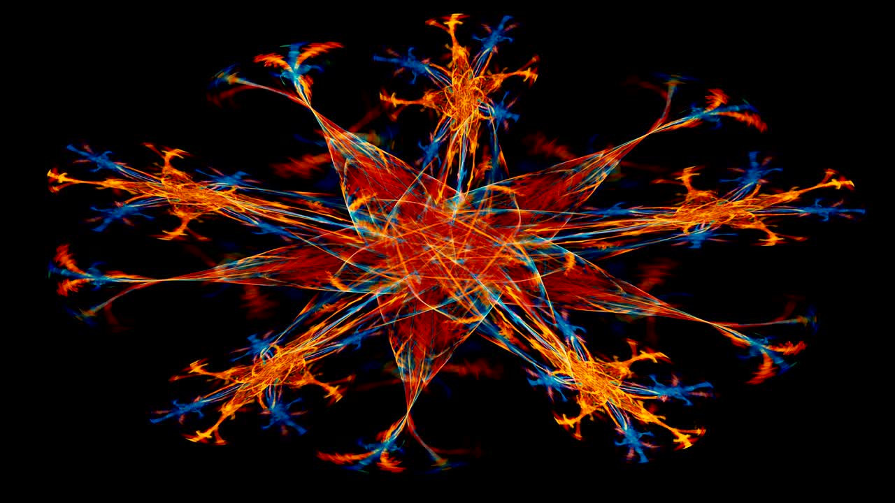 fondo de movimiento abstracto, ondas de energía y relámpagos, bucle sin costuras capaz