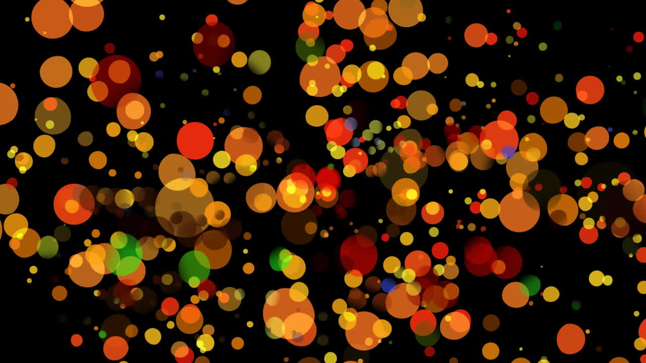 Bokeh di luci gialle e arancioni