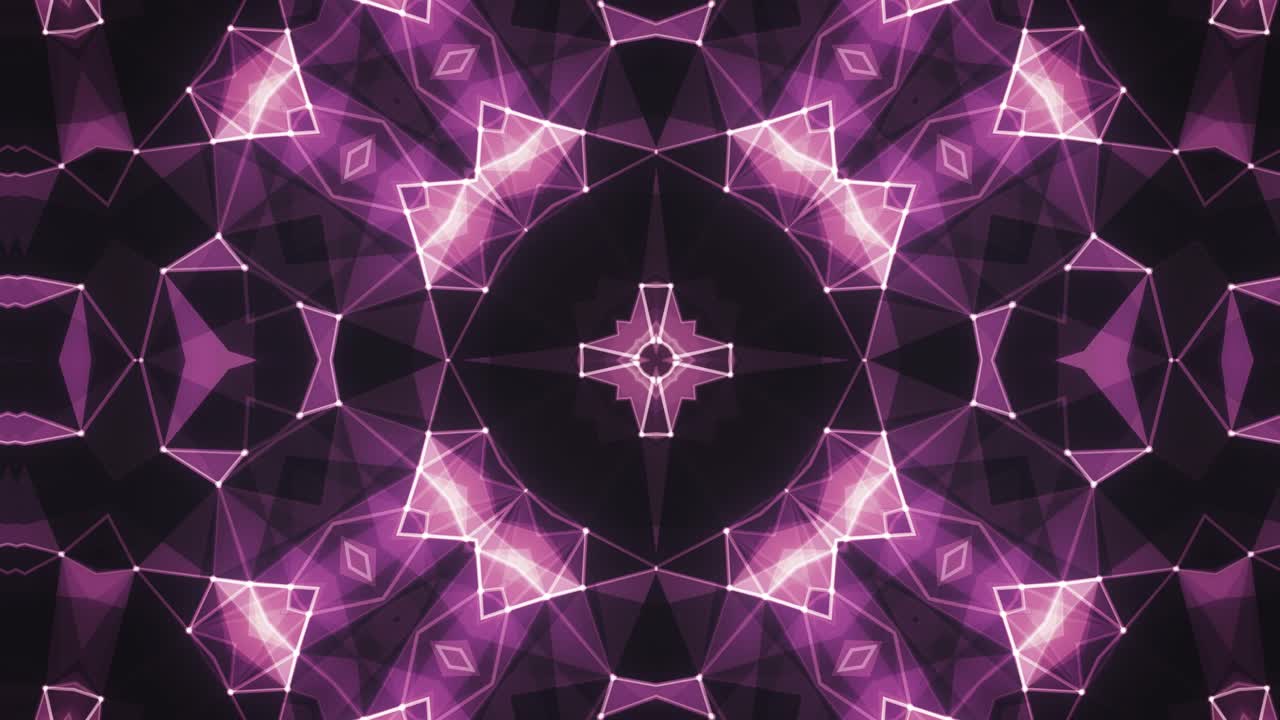 kaleidoscopio vibrante patrón sin fisuras - red fractal