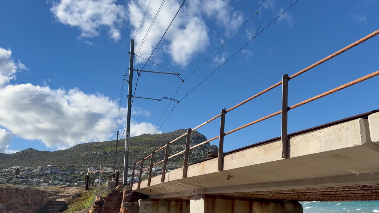 Railway bridge in Glencairn on the False Bay coastline in Cape Town, South Africa