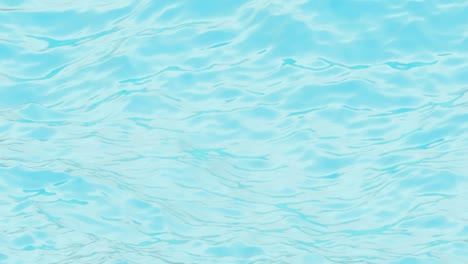 3d loop animation with blue waves on the water surface. seamless liquid background with sea or ocean waves of sky blue color. pool water on a hot summer day.