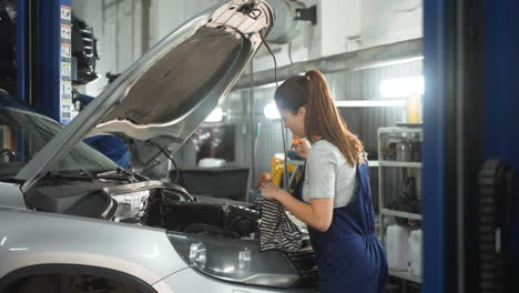 mechanic in the workshop