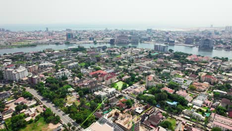 landscape of ikoyi neighbourhood in lagos showing lekki-ikoyi link bridge