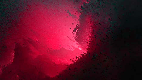 esfera abstracta con partículas. movimiento circular dinámico en fondo negro, animación