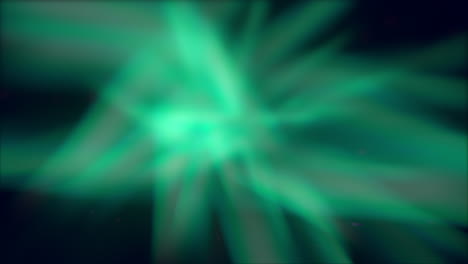 glowing green light in the dark abstract art