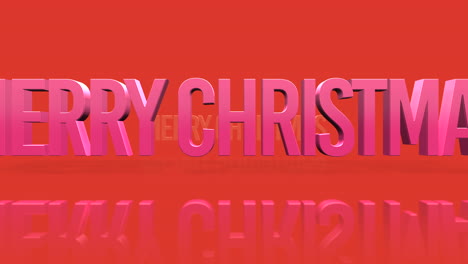 rodando texto de feliz navidad en degradado rojo 1