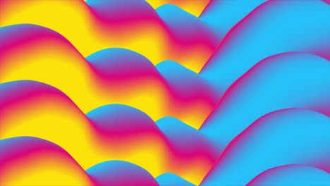 colorful gradient 3d liquid dynamic waves abstract video animation