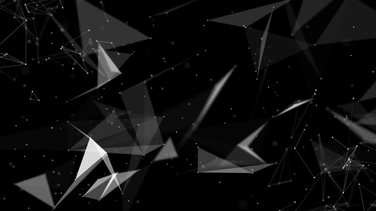 línea geométrica conectada y puntos. tecnología simple fondo de bucle gráfico