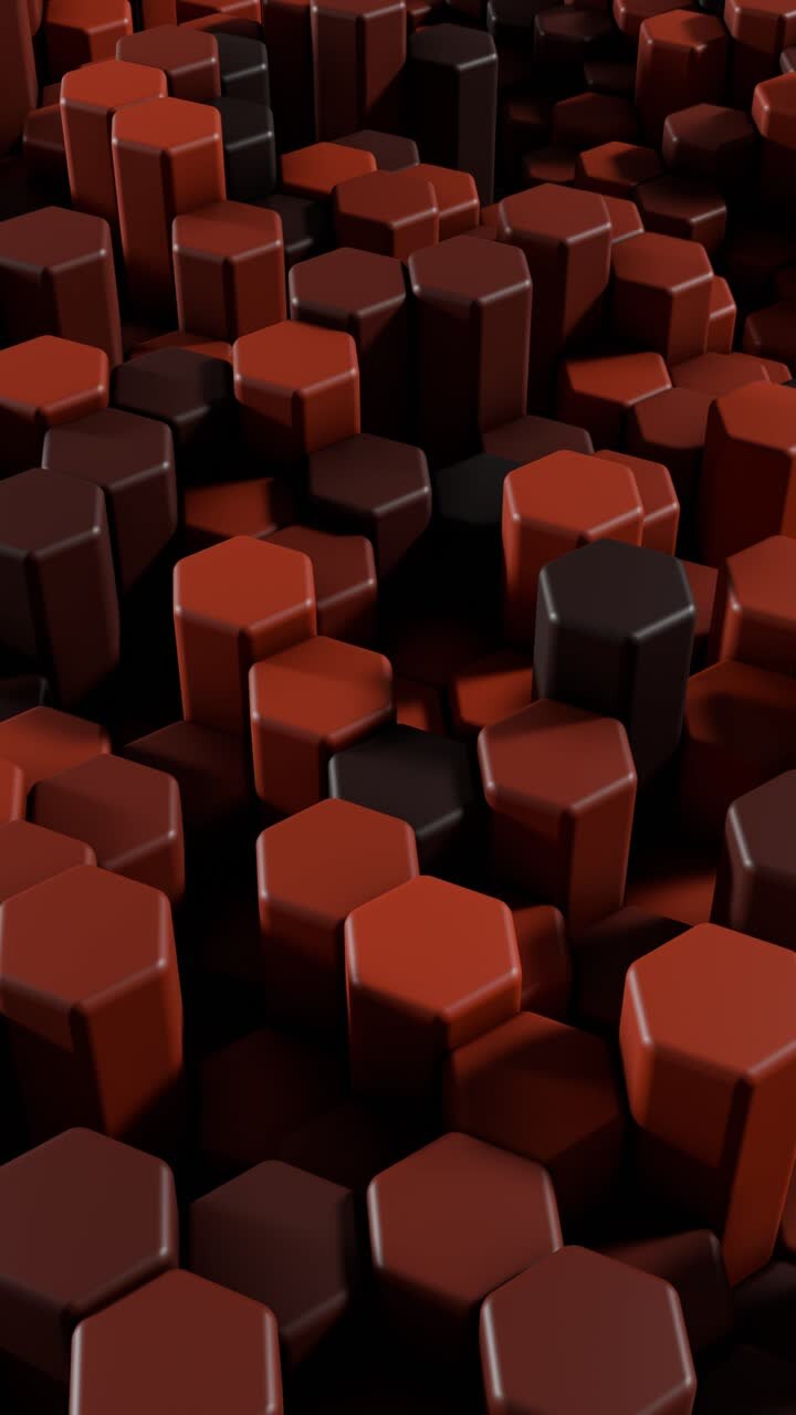 modèle hexagonal 3d abstrait