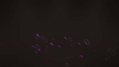 animación de senderos de luz púrpura en movimiento sobre un fondo negro