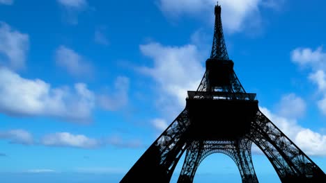 el lapso de tiempo de la iluminación de fondo del tour eiffel