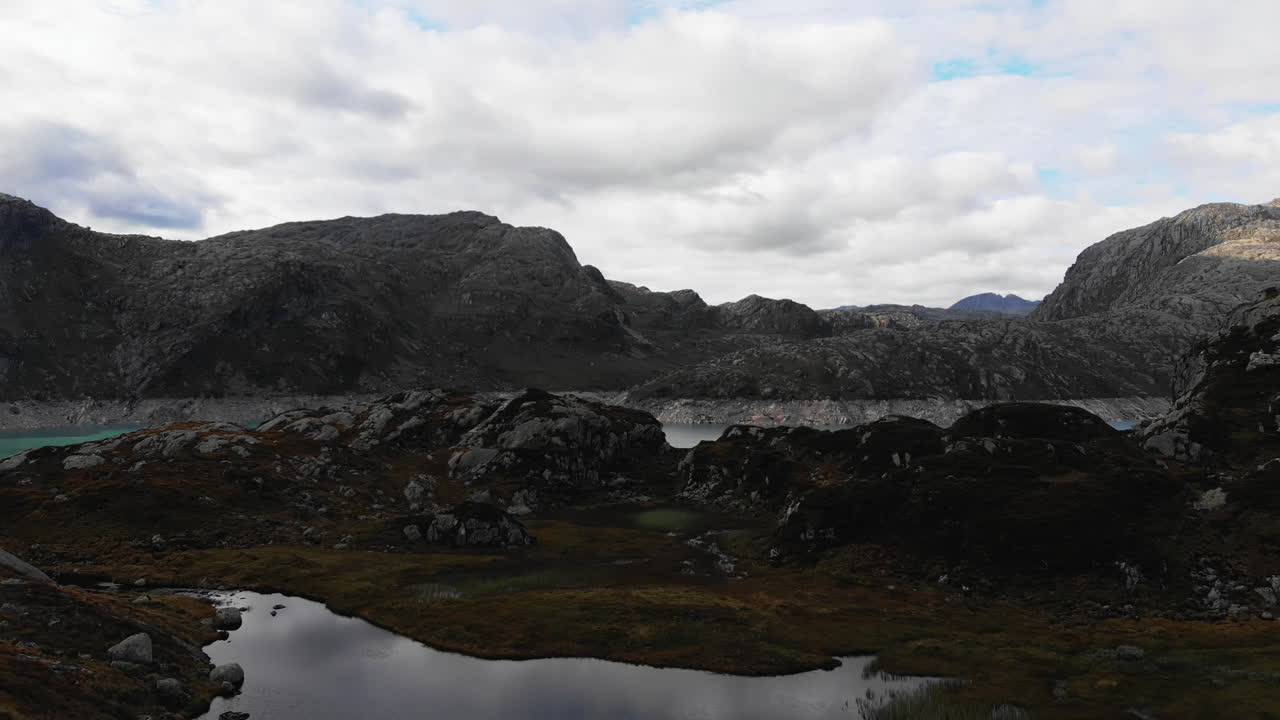 A huge glacier lake in Norway