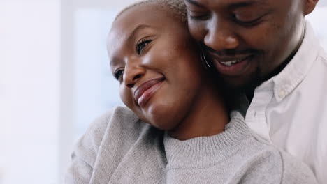 Love,-care-and-black-couple-hugging