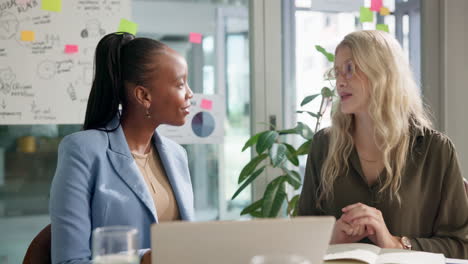 businesswomen collaborating in the office