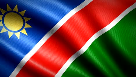 Namibia Flag. Seamless Looping Animation. 4K High Definition Video