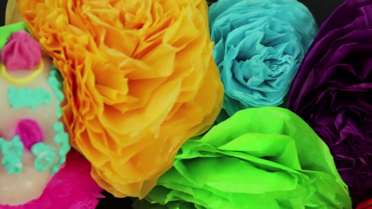 티슈 글로우와 설탕 두개골