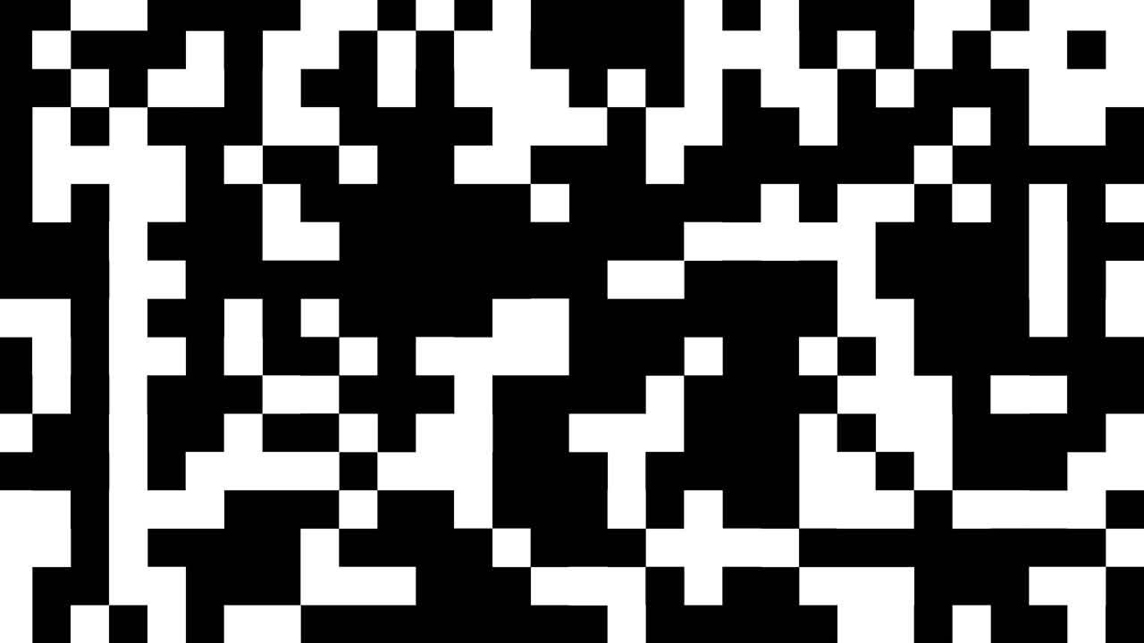 Abstract Digital Pixels Glitch Transition Effect