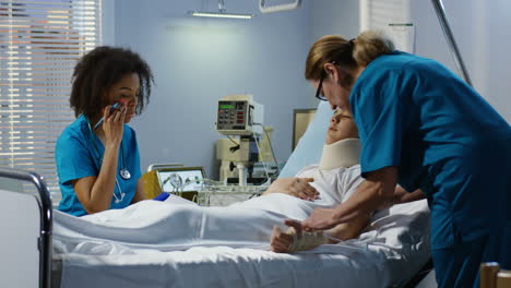 hospital care for injured teenager