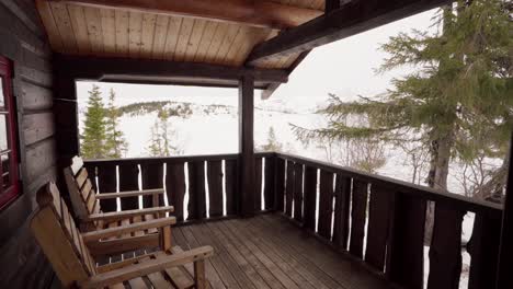 Vacation-Wooden-Cabins-In-The-Mountains-Near-Verran-Municipality,-Indre-Fosen,-Norway