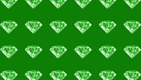 green gemstone pattern