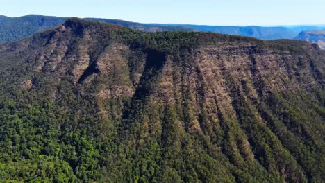 Green-Mountains-At-Lamington-National-Park---View-From-O'Reilly's-Rainforest-Retreat---Gold-Coast-Hinterland-In-QLD,-Australia