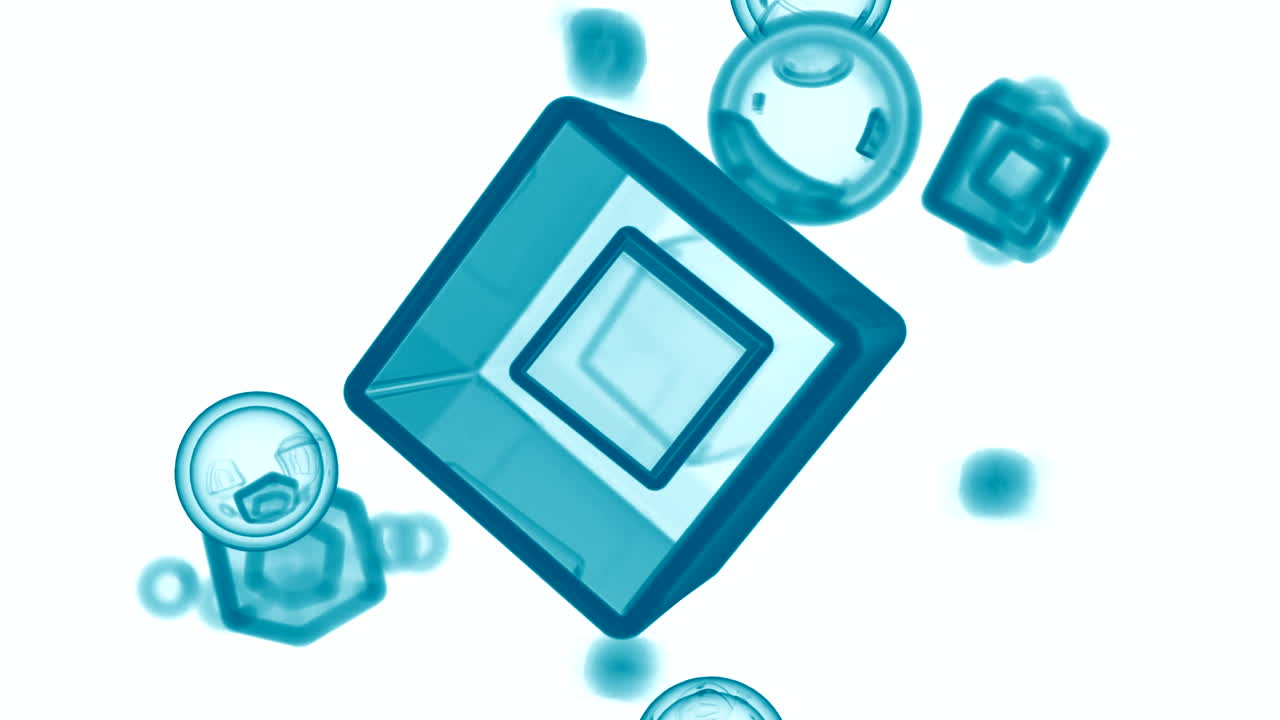 추상적인 3d 테일 기하학적 모양