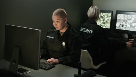 safety guards working in a room