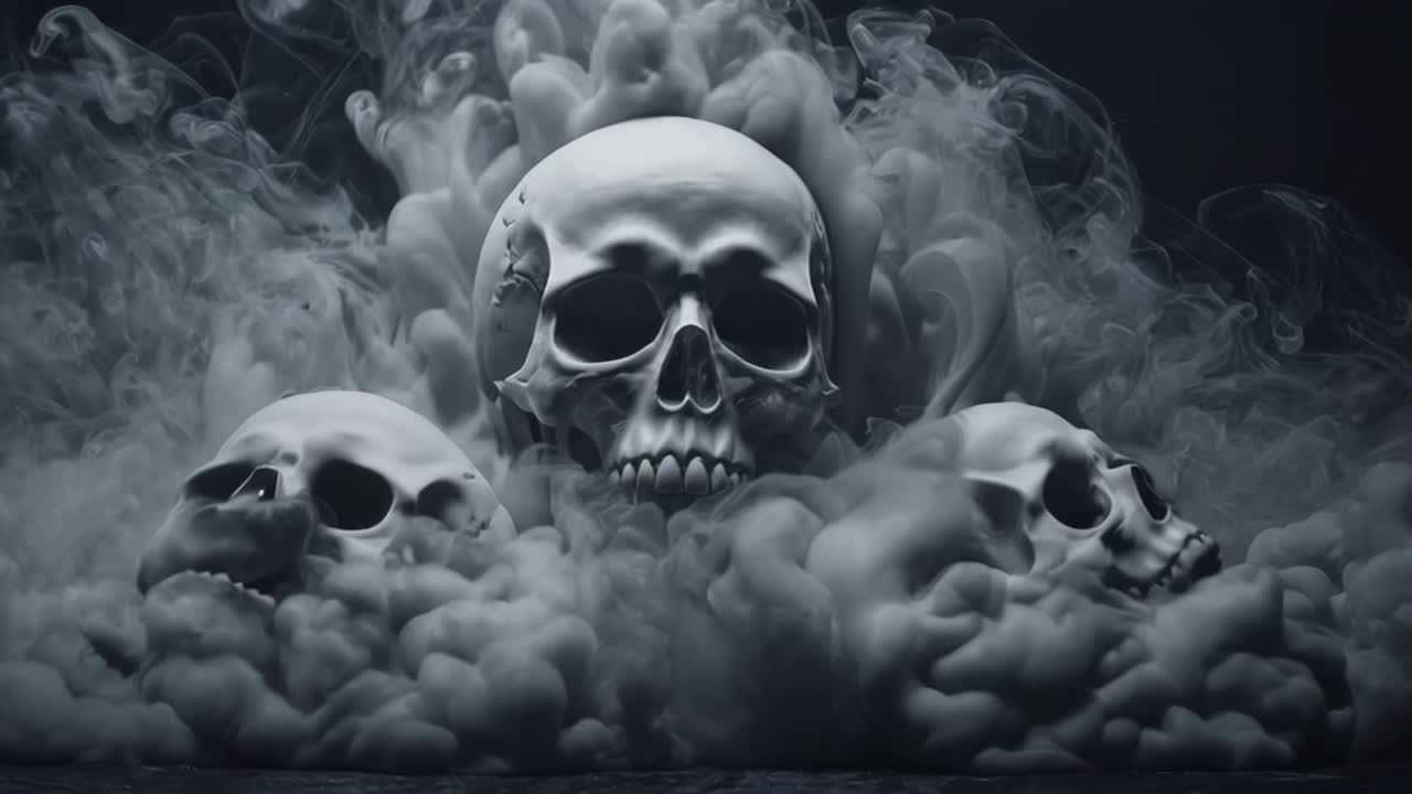 연기 속의 두개골