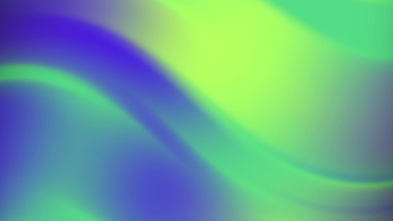 Smooth Flowing Abstract Gradient Background in Green and Blue